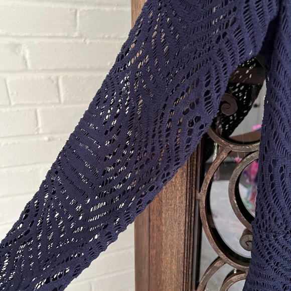 Lilly Pulitzer Tiki wrap romper in True Navy - Picture 8 of 8